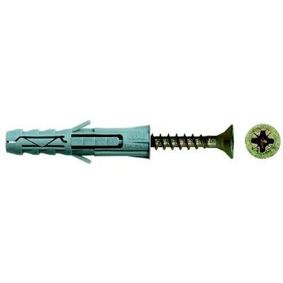 Plastová rozpěrná zátka, průměr 10mm, délka 100mm, závit 6mm