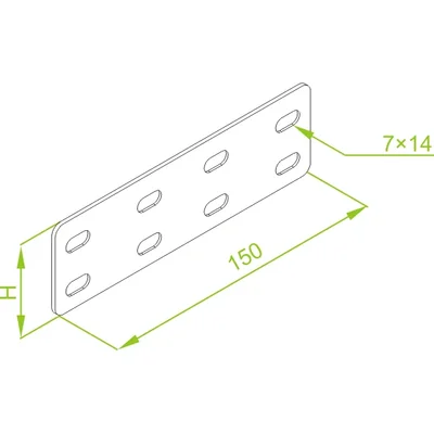 Plate connector, LZCH50