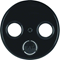 Plate for 2 and 3-out antenna socket - BLACK GLOSS