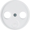 Plate for 2 and 3-out antenna socket - WHITE GLOSS