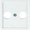 Plate for 2 and 3-out antenna socket - WHITE VELVET