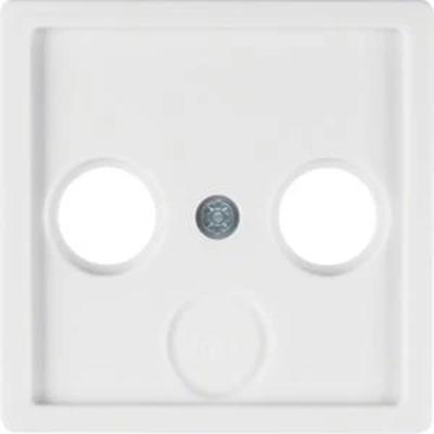 Plate for 2 and 3-out antenna socket - WHITE VELVET