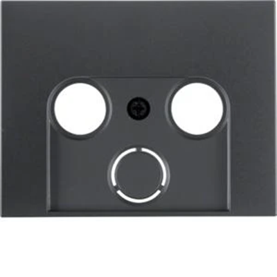 Plate for 2 and 3-output RTV antenna socket - Anthracite mat