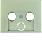 Plate for 2 and 3-output RTV antenna socket - Stainless steel