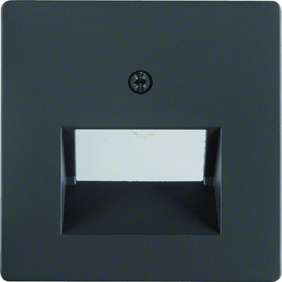 Plate for UAE double connection socket (telephone, computer) - Anthracite velvet