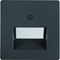 Plate for UAE double connection socket (telephone, computer) - Anthracite velvet