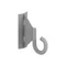 Plate hook for a round post, hot-dip galvanized