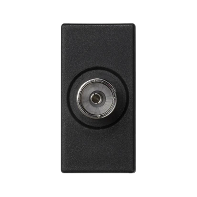 Plate K45/2 gn. Female TV 22, 5x45mm + insert, gray graphite