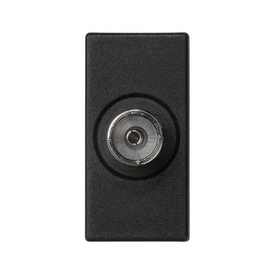 Plate K45/2 gn. Female TV 22, 5x45mm + insert, gray graphite