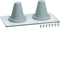 Plate with 2 cable glands, UNIVERS for cables dia. 23 to 55mm, class I