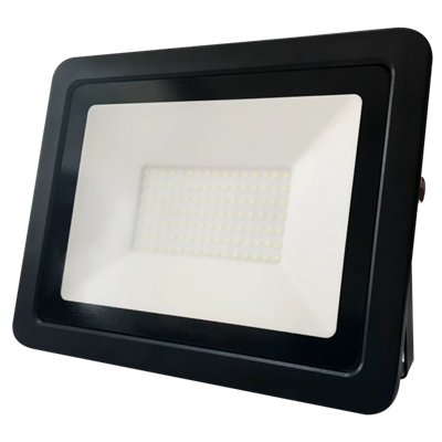 PLATI LED floodlight 100W 8000lm 230V 4000K 110° IP65 NW black