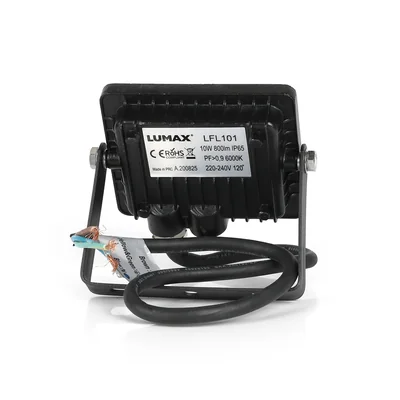 PLATI LED floodlight 230V 10W 800lm IP65 CW black