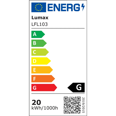 PLATI LED floodlight 230V 20W 1500lm IP65 CW black