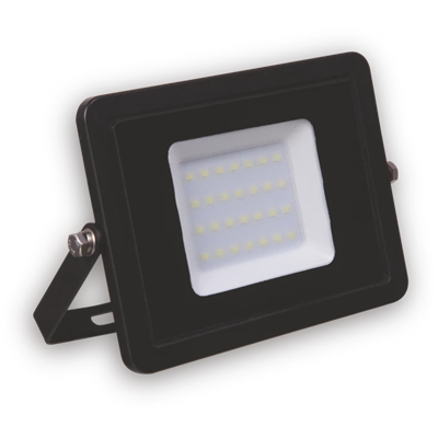 PLATI LED Fluter 230V 30W 2400lm IP65 WW schwarz