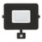 PLATI Proiettore LED con sensore 30W 2500lm IP65 CW nero
