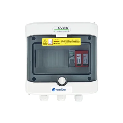Platine de raccordement AC hermétique IP65 EMITER avec parafoudre AC Dehn type 2 20A 1-F