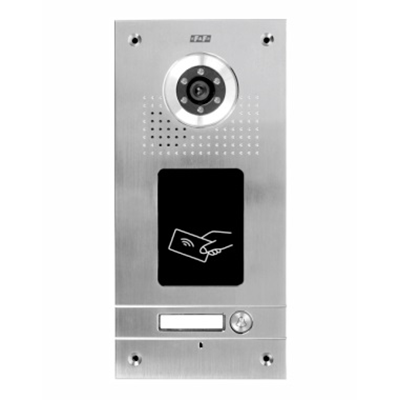 Platine de rue enfichable avec crypteur et carte RFID