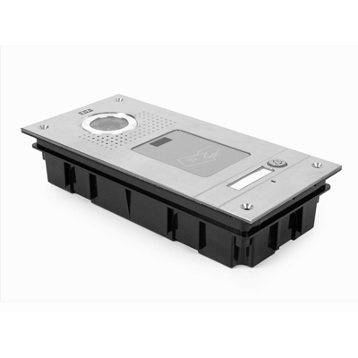 Platine de rue enfichable avec crypteur et carte RFID