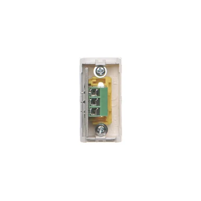Platine K45/2 Anschlüsse 2x RCA (CINCH) 22,5x45mm + Einsätze, Schraubklemmen