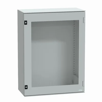 PLM hanging polyester enclosure with transparent door IP66 847x636x300 mm, PanelSet