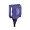 Plochý indukční snímač s NPN výstupem 1NC 12-24V DC 2m kabel