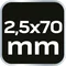 Плоска викрутка 1000 В, 2,5 x 75 мм, S2