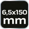 Плоска викрутка 1000 В, 6,5 x 150 мм, S2