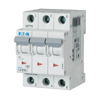PLSM-B16/3-MW Überstromschutzschalter 10 kA, In = 16 A, Kennlinie B, 3-polig. PLSM-Serie