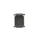 Plug hole cover for RJ45/RJ12 plug for data communication socket cover, matt bronze (metallic)