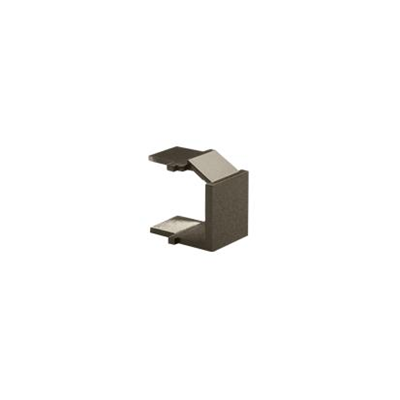 Plug hole cover for RJ45/RJ12 plug for data communication socket cover, matt bronze (metallic)