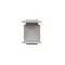 Plug hole cover for RJ45/RJ12 plug for ICT socket cover, inox (metallic)