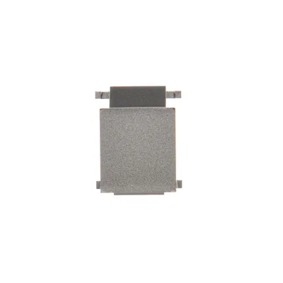 Plug hole cover for RJ45/RJ12 plug for ICT socket cover, inox (metallic)