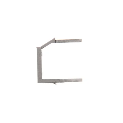 Plug hole cover for RJ45/RJ12 plug for ICT socket cover, inox (metallic)