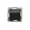Plug socket for IP44 version with frame seal (module) 230V brown matt metallic