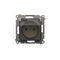 Plug socket for IP44 version with shutters and frame gasket (module) 16A 250V transparent cover cream