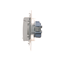 Plug socket for IP44 version with shutters and frame gasket (module) 16A 250V white