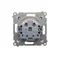 Plug socket for IP44 version with shutters for multiple frames (module) 16A 250V white