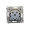 Plug socket for the IP44 version with WITHOUT GASKET for multiple frames (module) 16A 250V screw terminals transp. gold (metallic)