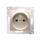 Plug socket with earthing and shutters (module) 16A 230V gold (metallic)