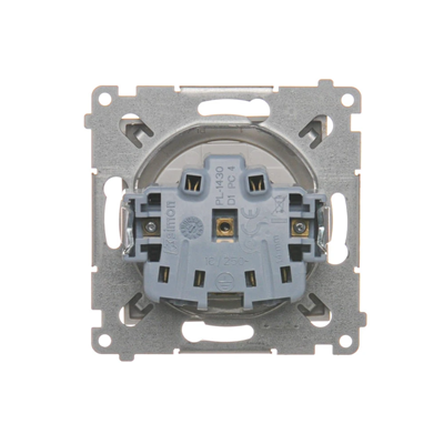 Plug socket with earthing and shutters (module) 16A 230V gold (metallic)