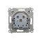 Plug socket with earthing and shutters (module) 16A 230V gold (metallic)
