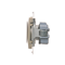 Plug socket with earthing and shutters (module) 16A 230V gold (metallic)