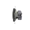 Plug socket with earthing and shutters (module) 16A 230V quick connectors anthracite (metallic)