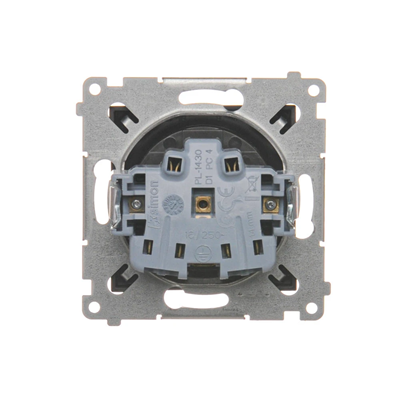 Plug socket with earthing and shutters (module) 16A 250V bronze matt (metallic)