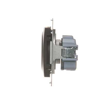 Plug socket with earthing and shutters (module) 16A 250V bronze matt (metallic)