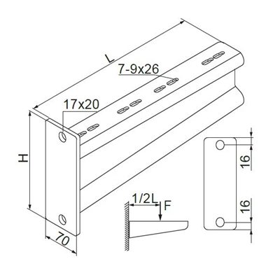 Pluma trapezoidal, WTRE1100