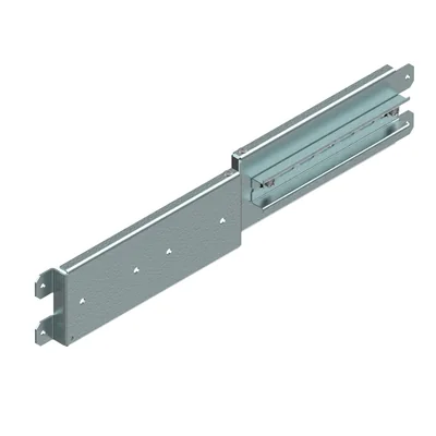 PM 2 H00 M Montageplatte 2xHVL00/LTL00 mit TH35-Schiene für 9 Module. (500)