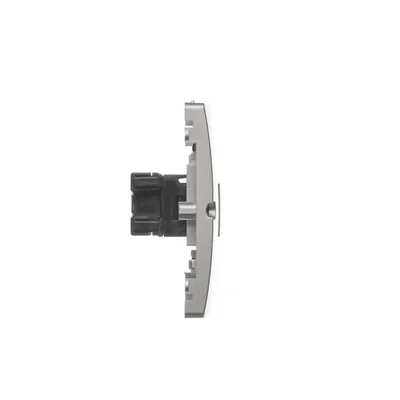 Počítačová zásuvka RJ45 cat.5e + RJ11 (modul) satin (metalický)