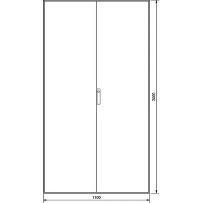 Podlahové pouzdro řady UNIVERS IP41 2000x1100x400 4pólová ocel