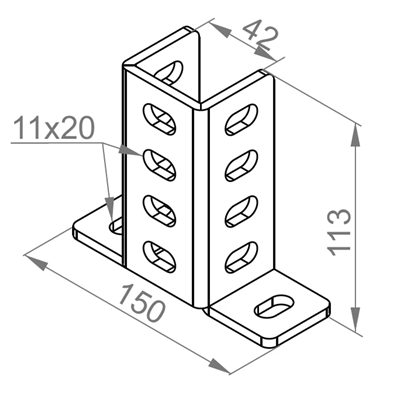 Podstawa ceownika, PVC
